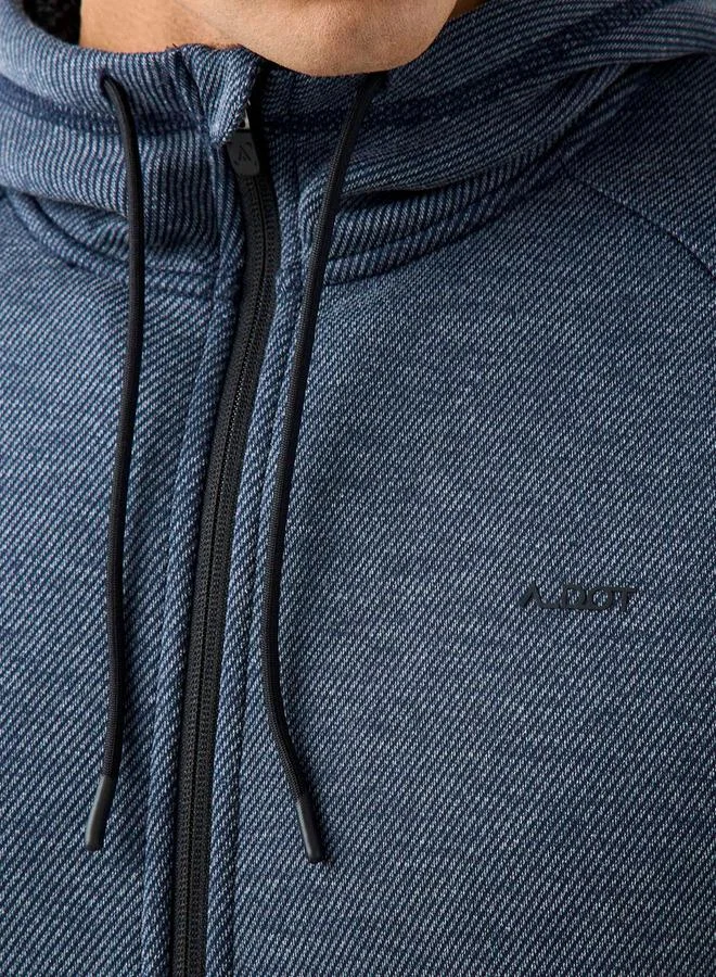 Splash Active Men Regular Fit Textured Hooded Jacket